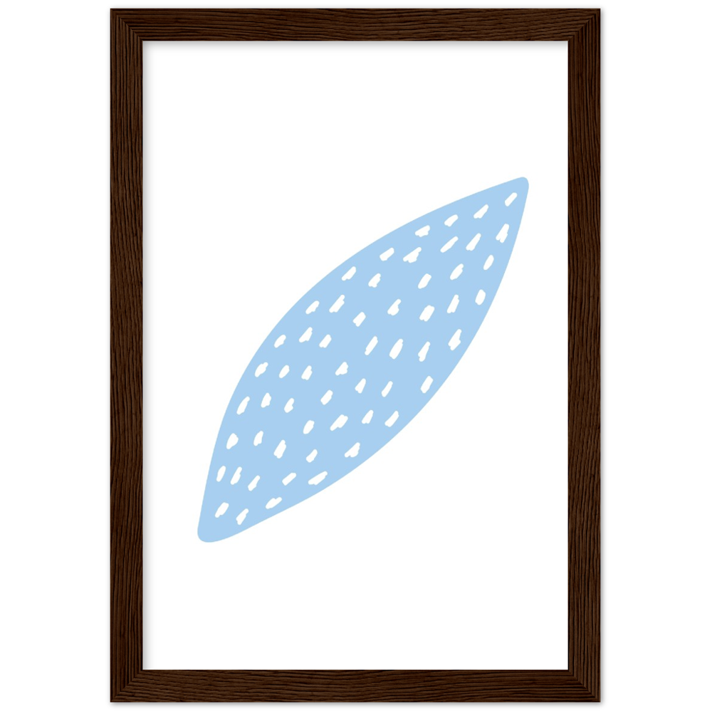 Framed Abstract Leaf Print