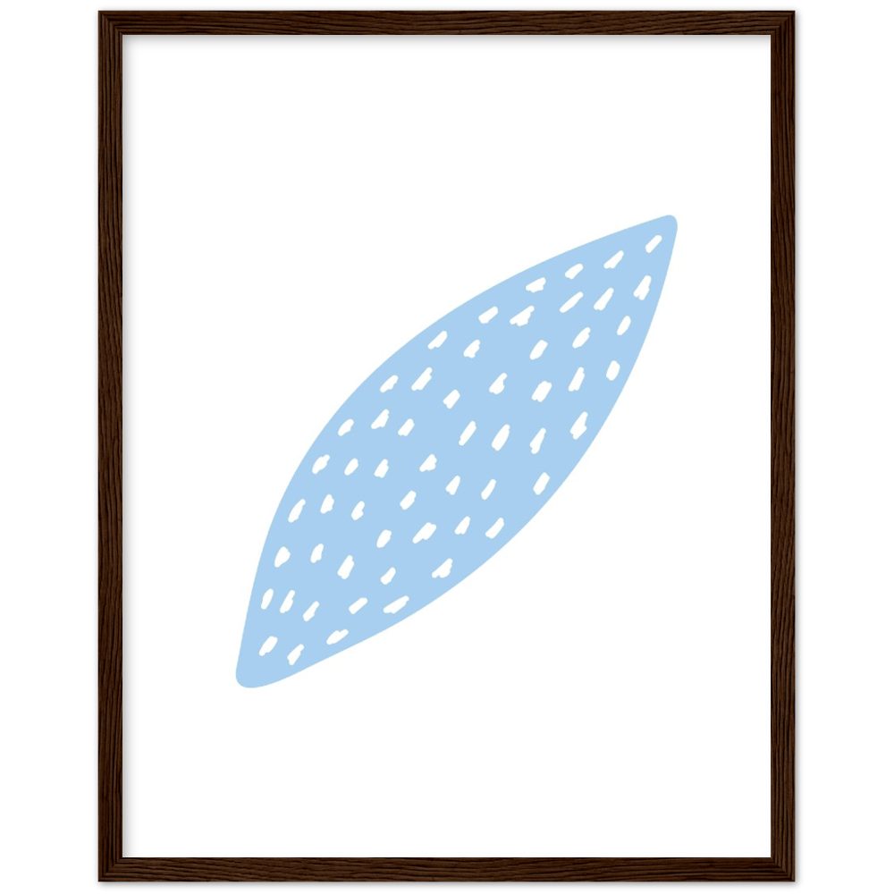 Framed Abstract Leaf Print