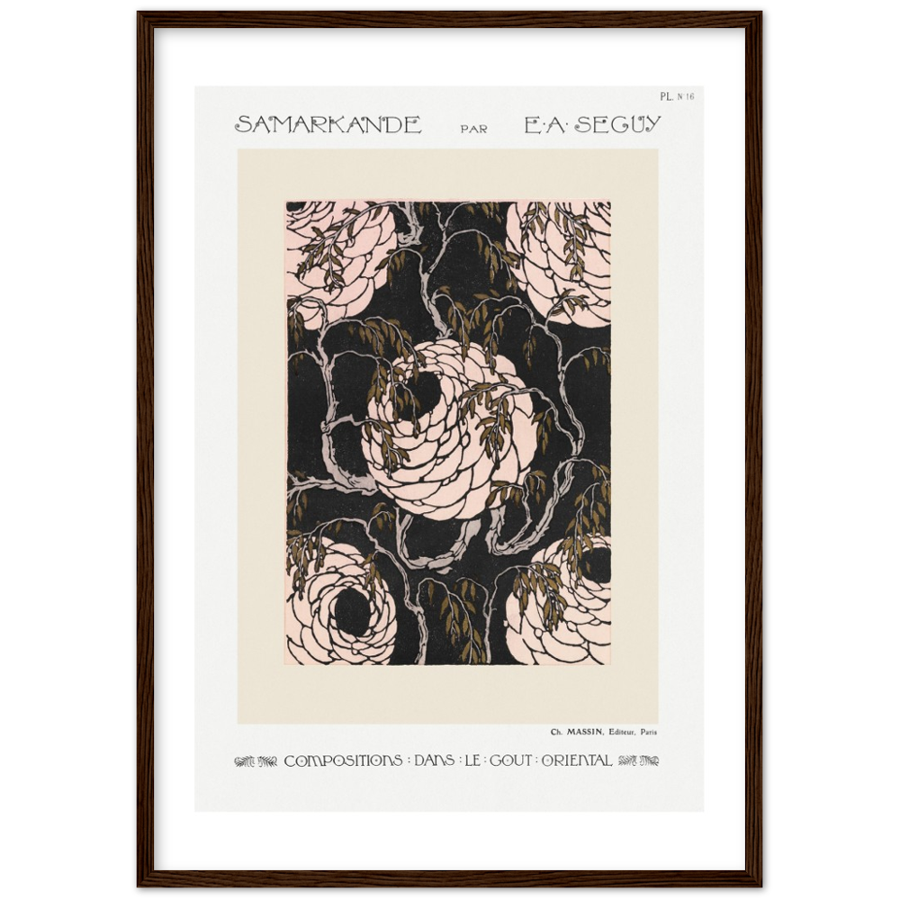 Art Nouveau floral pattern by E.A. Séguy