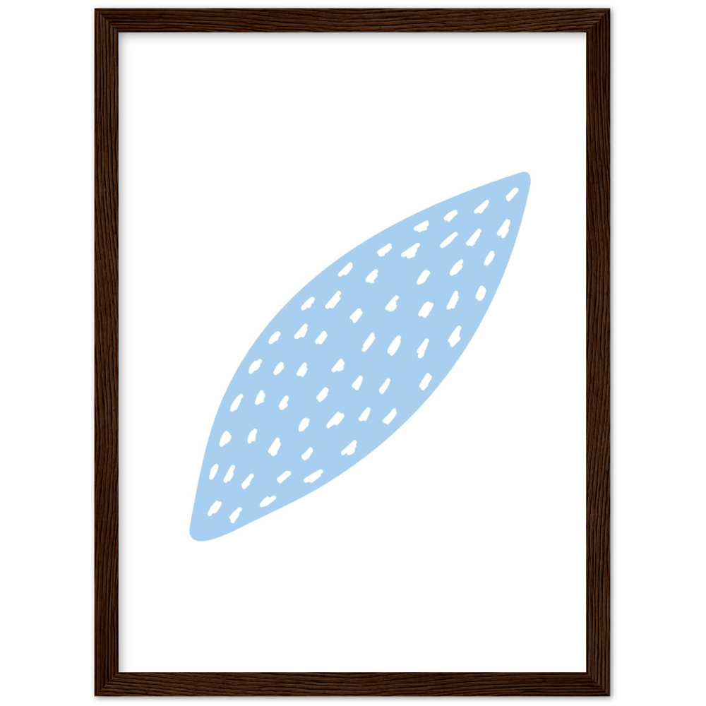 Framed Abstract Leaf Print