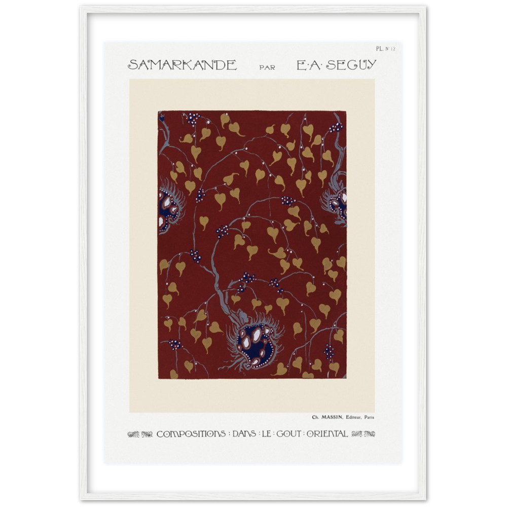 Art Nouveau floral pattern by E.A. Séguy