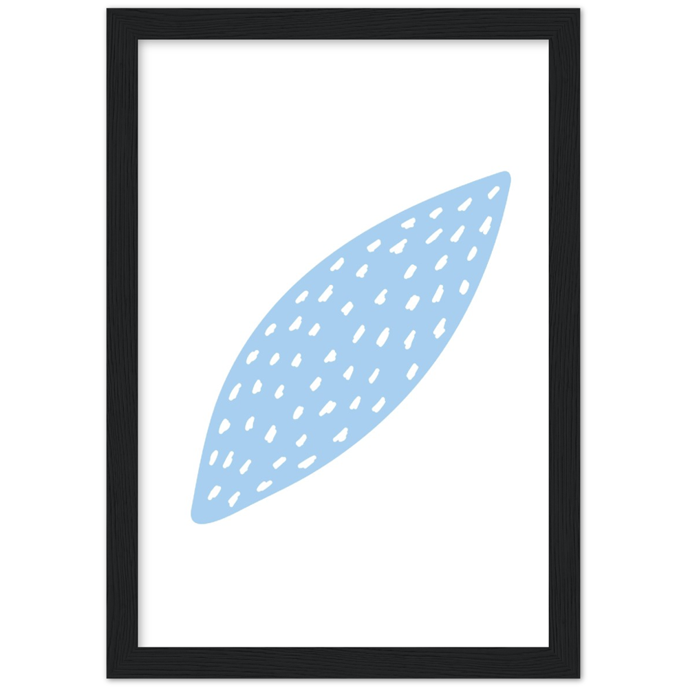 Framed Abstract Leaf Print